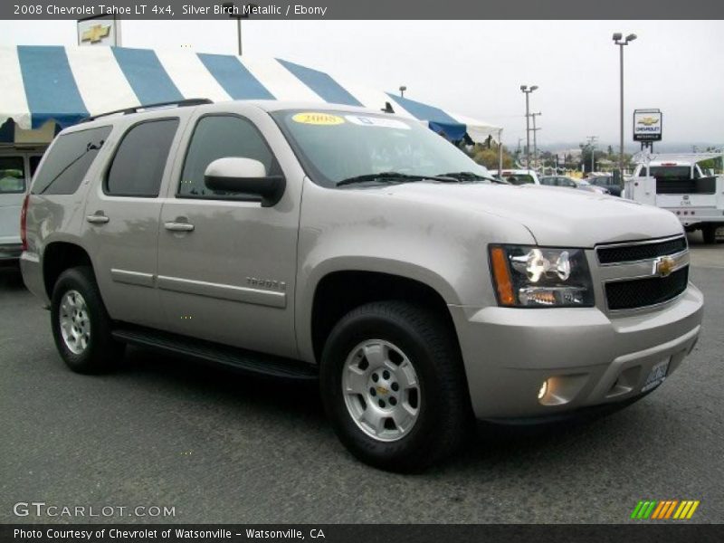 Silver Birch Metallic / Ebony 2008 Chevrolet Tahoe LT 4x4