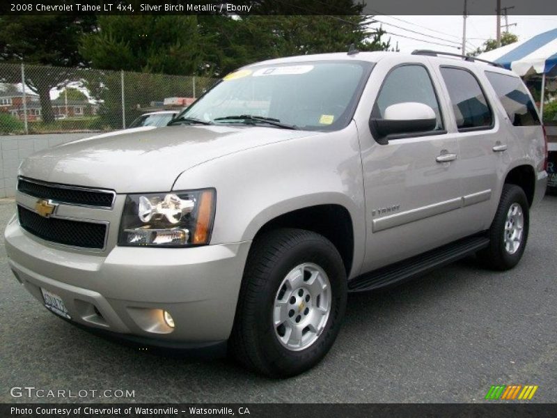 Silver Birch Metallic / Ebony 2008 Chevrolet Tahoe LT 4x4