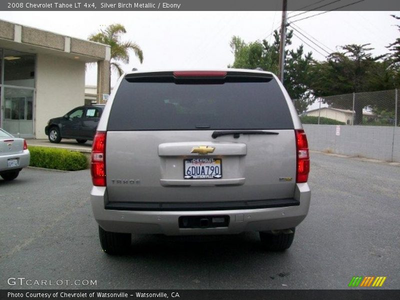 Silver Birch Metallic / Ebony 2008 Chevrolet Tahoe LT 4x4