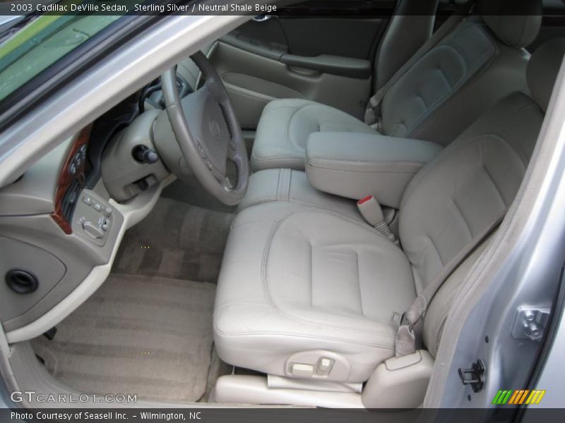 Sterling Silver / Neutral Shale Beige 2003 Cadillac DeVille Sedan