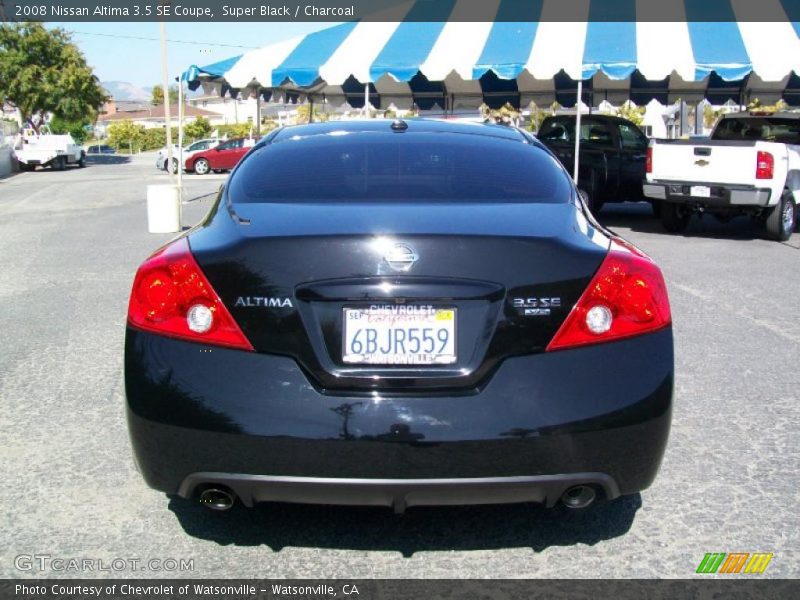 Super Black / Charcoal 2008 Nissan Altima 3.5 SE Coupe