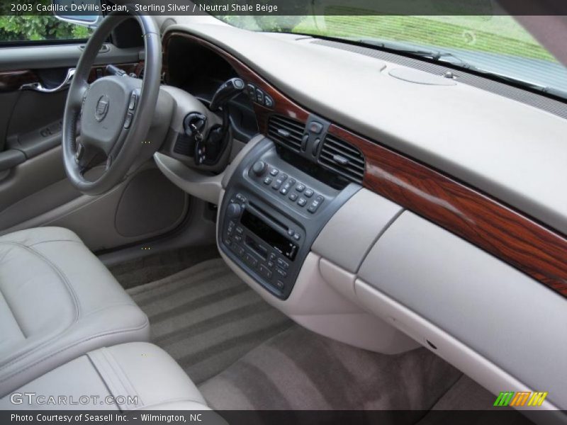 Sterling Silver / Neutral Shale Beige 2003 Cadillac DeVille Sedan