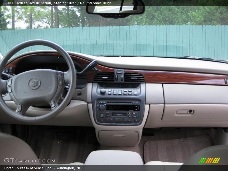 Sterling Silver / Neutral Shale Beige 2003 Cadillac DeVille Sedan