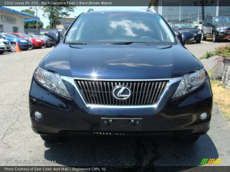 Black Sapphire Pearl / Black/Brown Walnut 2010 Lexus RX 350