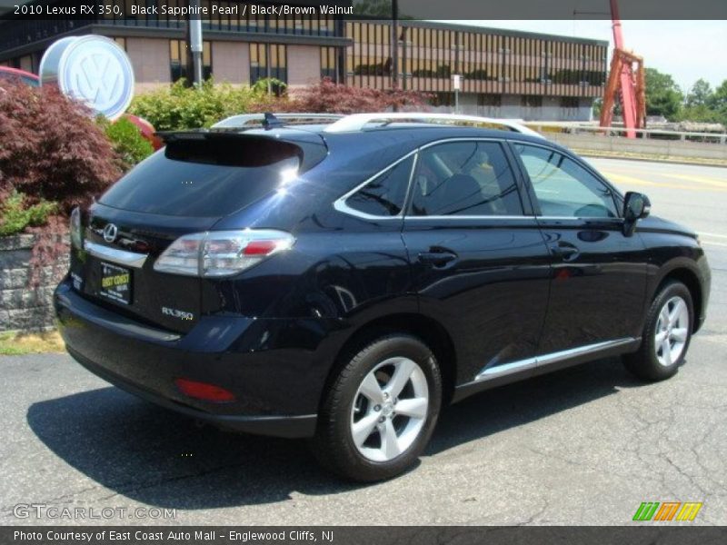 Black Sapphire Pearl / Black/Brown Walnut 2010 Lexus RX 350
