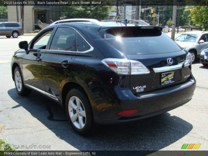 Black Sapphire Pearl / Black/Brown Walnut 2010 Lexus RX 350