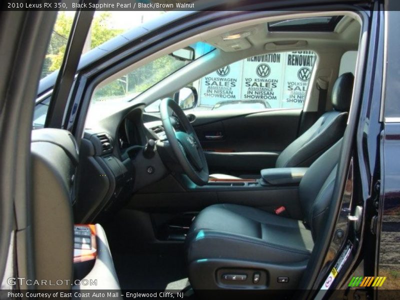 Black Sapphire Pearl / Black/Brown Walnut 2010 Lexus RX 350