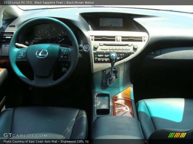 Black Sapphire Pearl / Black/Brown Walnut 2010 Lexus RX 350
