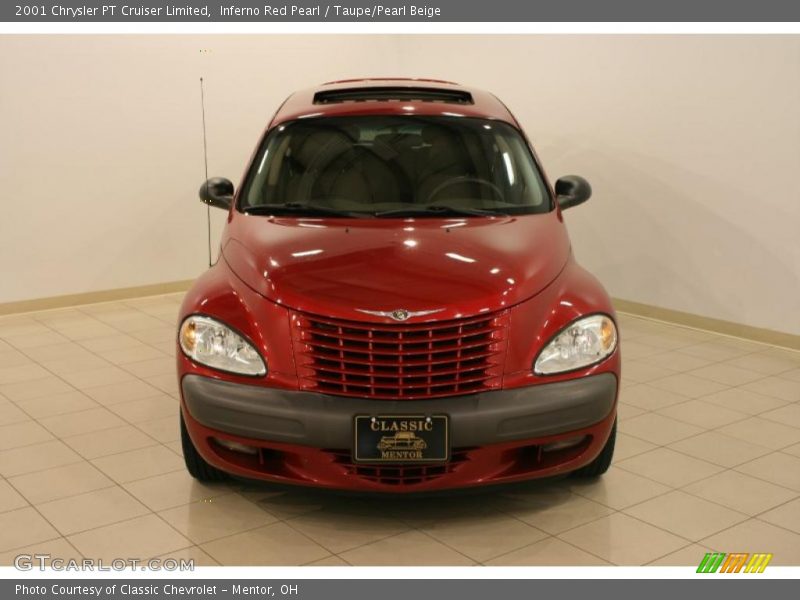 Inferno Red Pearl / Taupe/Pearl Beige 2001 Chrysler PT Cruiser Limited