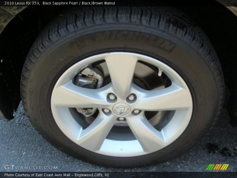 Black Sapphire Pearl / Black/Brown Walnut 2010 Lexus RX 350