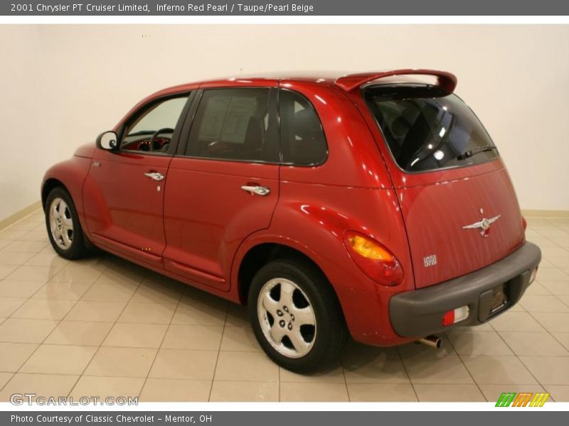 Inferno Red Pearl / Taupe/Pearl Beige 2001 Chrysler PT Cruiser Limited