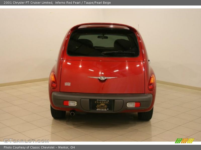 Inferno Red Pearl / Taupe/Pearl Beige 2001 Chrysler PT Cruiser Limited