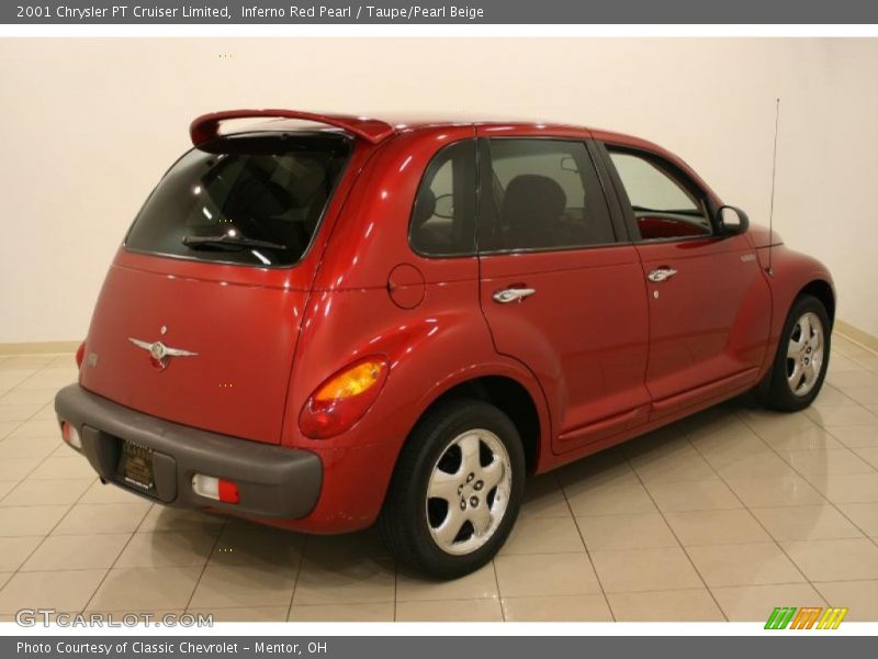 Inferno Red Pearl / Taupe/Pearl Beige 2001 Chrysler PT Cruiser Limited