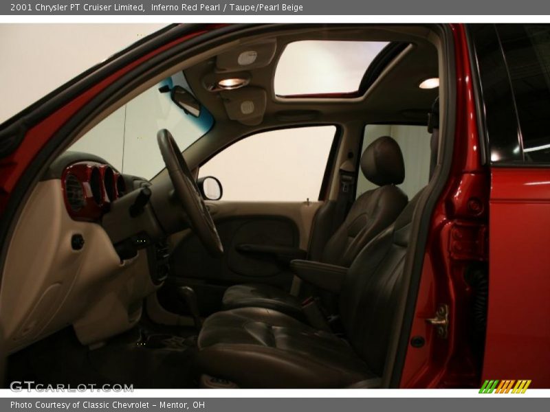 Inferno Red Pearl / Taupe/Pearl Beige 2001 Chrysler PT Cruiser Limited