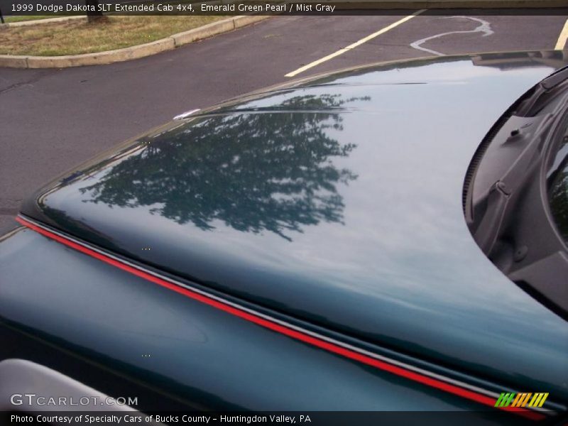 Emerald Green Pearl / Mist Gray 1999 Dodge Dakota SLT Extended Cab 4x4