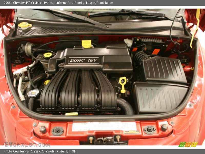 Inferno Red Pearl / Taupe/Pearl Beige 2001 Chrysler PT Cruiser Limited