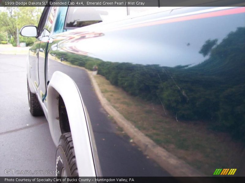 Emerald Green Pearl / Mist Gray 1999 Dodge Dakota SLT Extended Cab 4x4