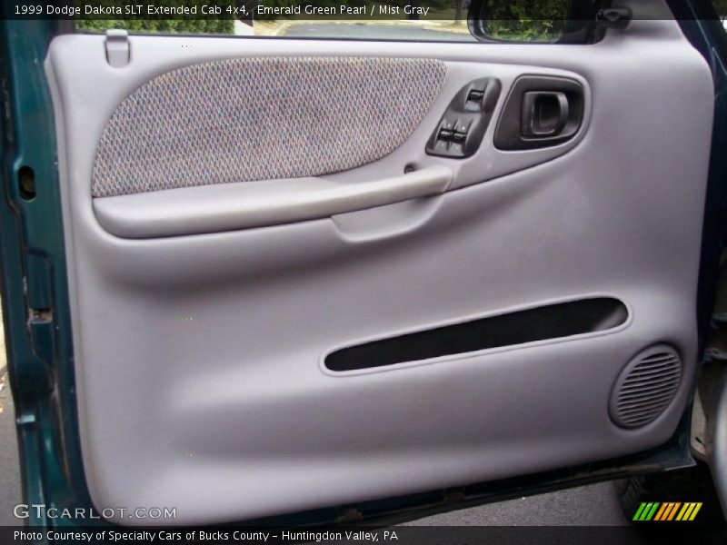 Emerald Green Pearl / Mist Gray 1999 Dodge Dakota SLT Extended Cab 4x4