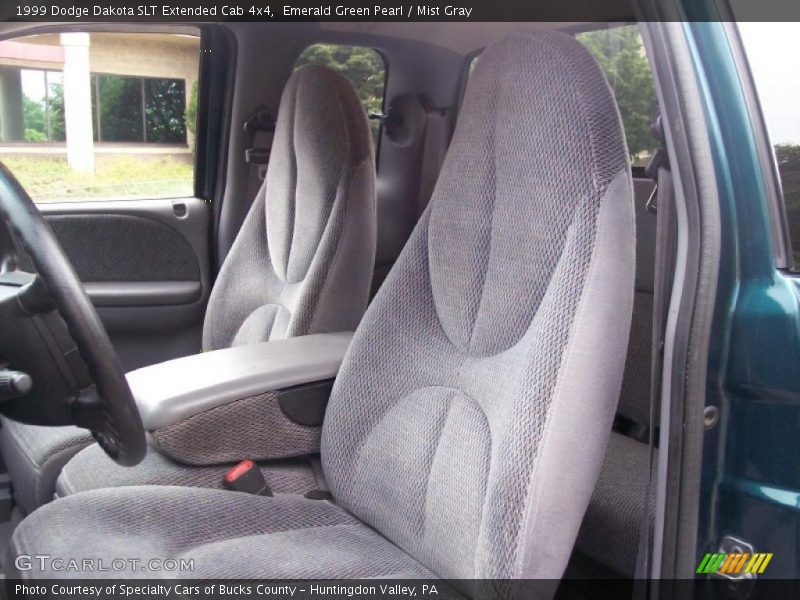 Emerald Green Pearl / Mist Gray 1999 Dodge Dakota SLT Extended Cab 4x4