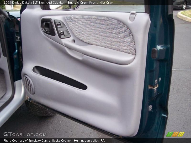 Emerald Green Pearl / Mist Gray 1999 Dodge Dakota SLT Extended Cab 4x4