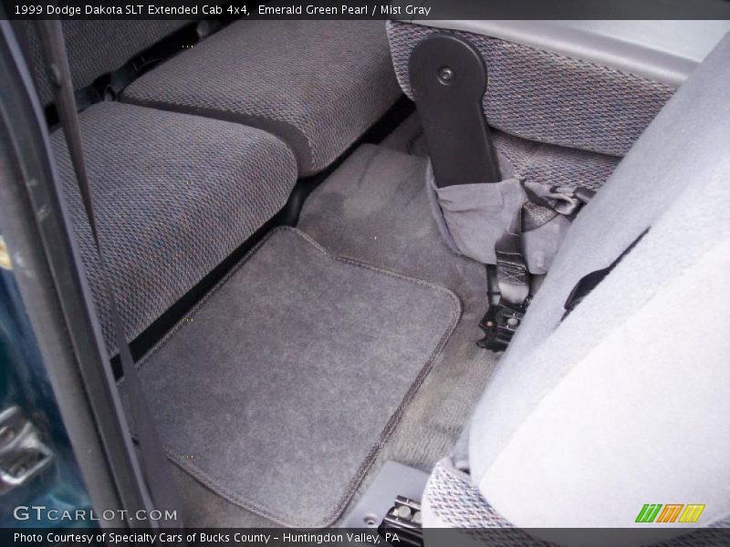 Emerald Green Pearl / Mist Gray 1999 Dodge Dakota SLT Extended Cab 4x4