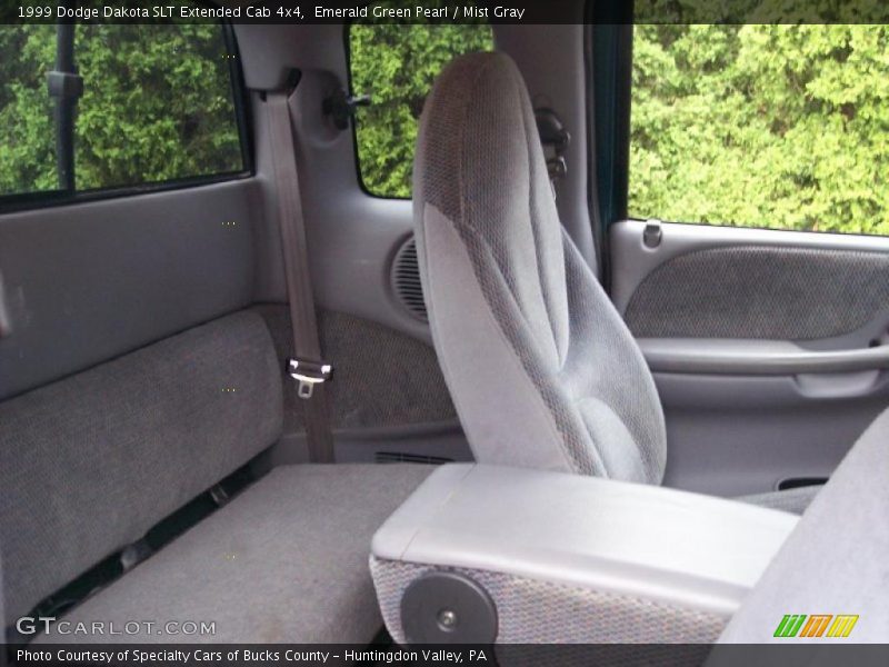 Emerald Green Pearl / Mist Gray 1999 Dodge Dakota SLT Extended Cab 4x4