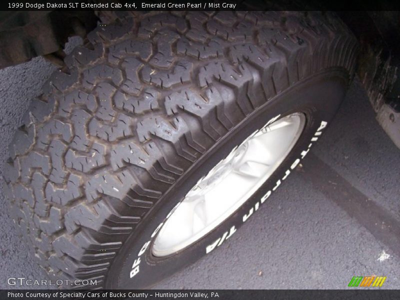Emerald Green Pearl / Mist Gray 1999 Dodge Dakota SLT Extended Cab 4x4
