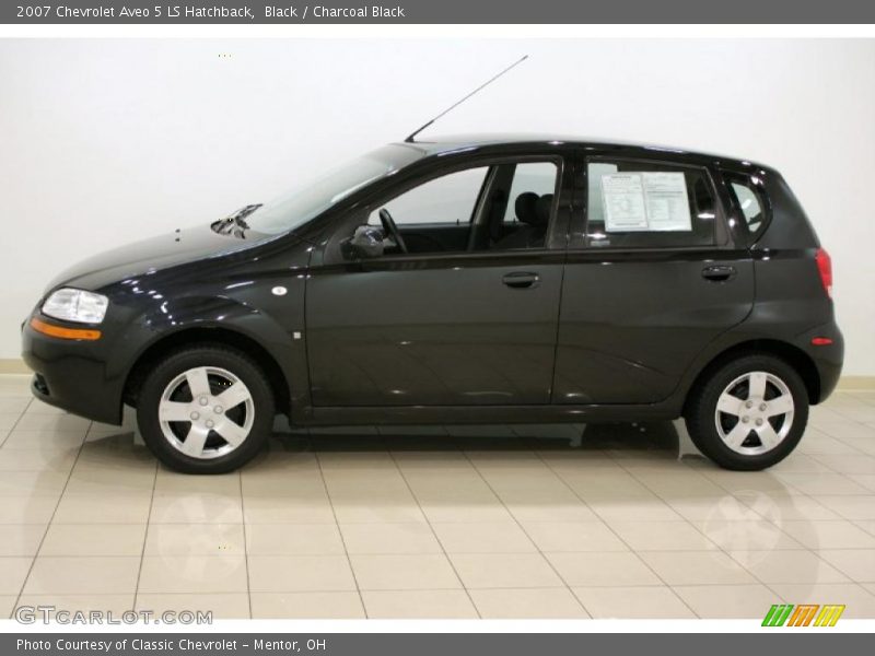 Black / Charcoal Black 2007 Chevrolet Aveo 5 LS Hatchback