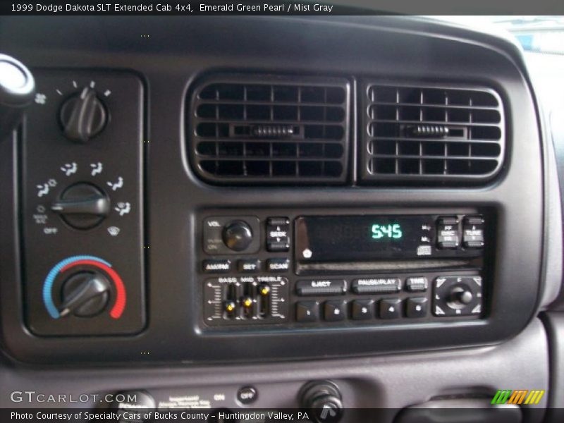 Emerald Green Pearl / Mist Gray 1999 Dodge Dakota SLT Extended Cab 4x4