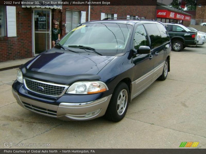 True Blue Metallic / Medium Parchment Beige 2002 Ford Windstar SEL