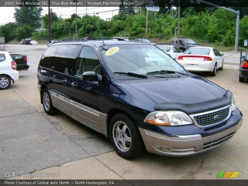 True Blue Metallic / Medium Parchment Beige 2002 Ford Windstar SEL