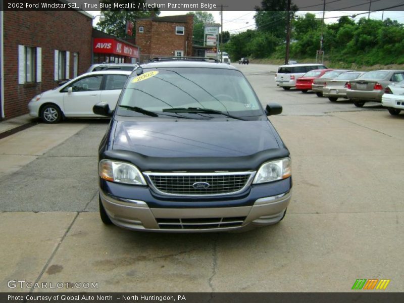 True Blue Metallic / Medium Parchment Beige 2002 Ford Windstar SEL