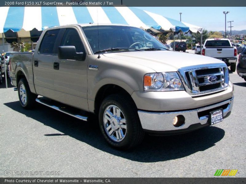 Pueblo Gold Metallic / Tan 2008 Ford F150 XLT SuperCrew