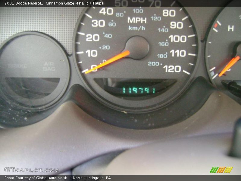 Cinnamon Glaze Metallic / Taupe 2001 Dodge Neon SE