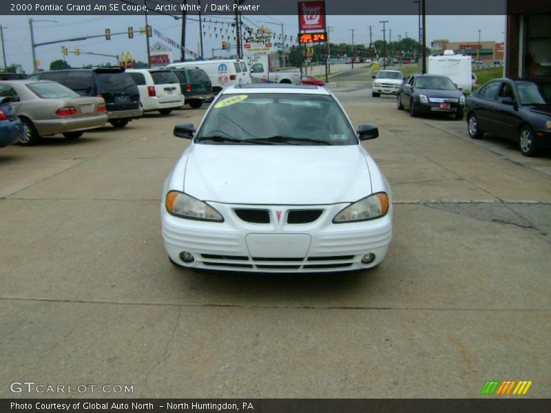 Arctic White / Dark Pewter 2000 Pontiac Grand Am SE Coupe