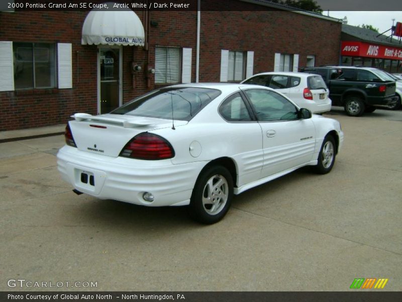 Arctic White / Dark Pewter 2000 Pontiac Grand Am SE Coupe