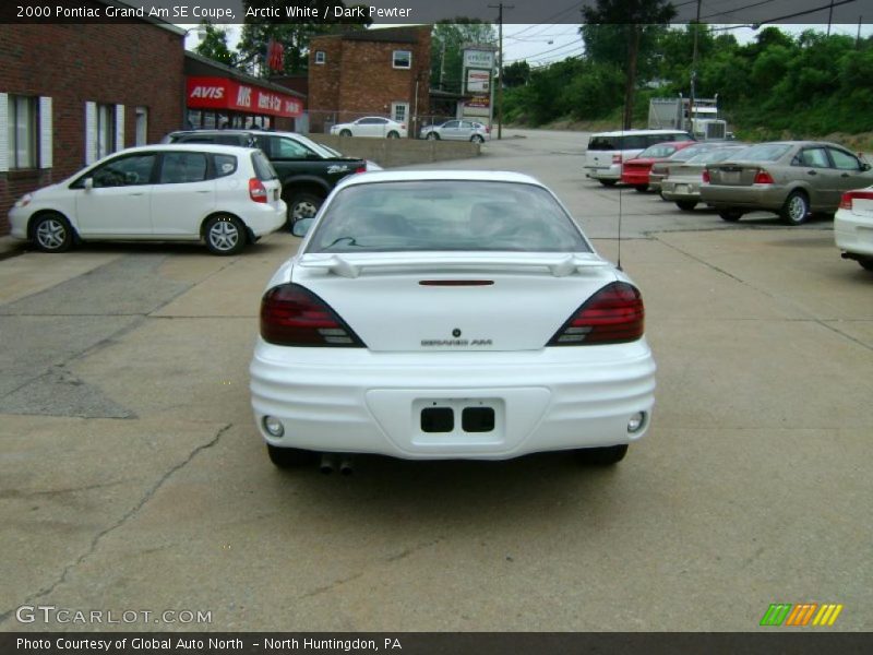 Arctic White / Dark Pewter 2000 Pontiac Grand Am SE Coupe