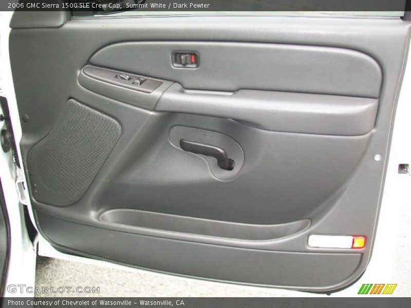 Summit White / Dark Pewter 2006 GMC Sierra 1500 SLE Crew Cab