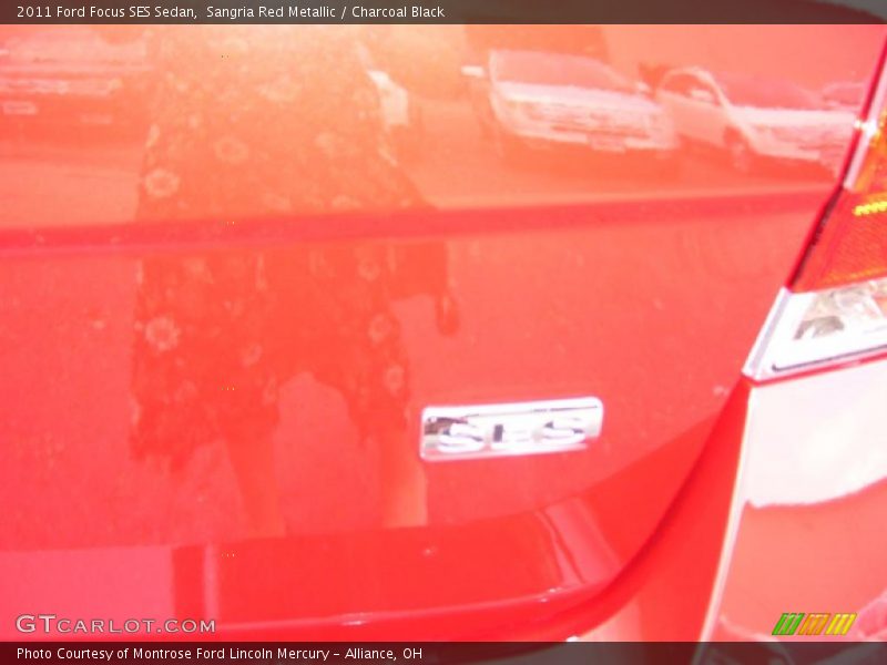 Sangria Red Metallic / Charcoal Black 2011 Ford Focus SES Sedan