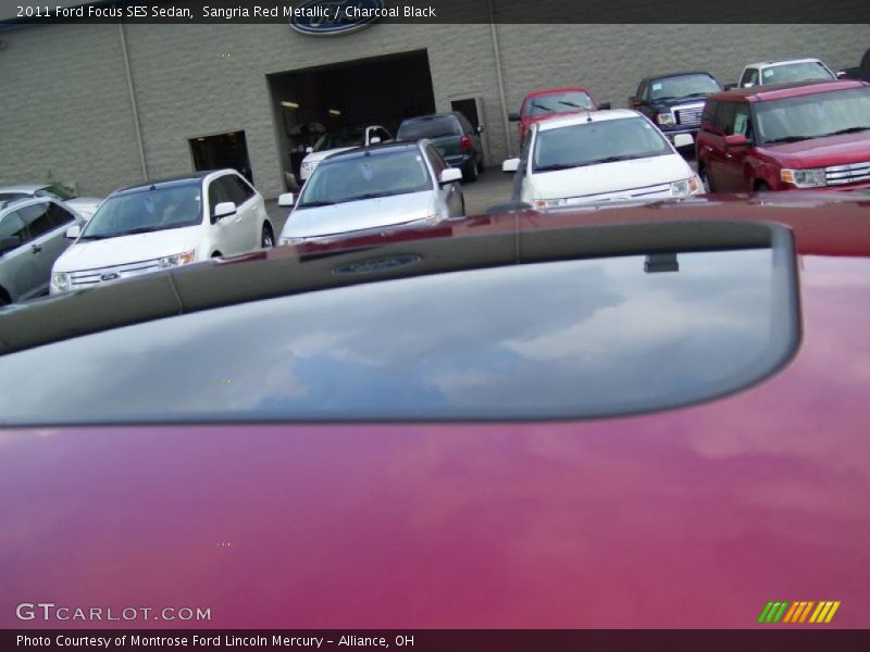 Sangria Red Metallic / Charcoal Black 2011 Ford Focus SES Sedan