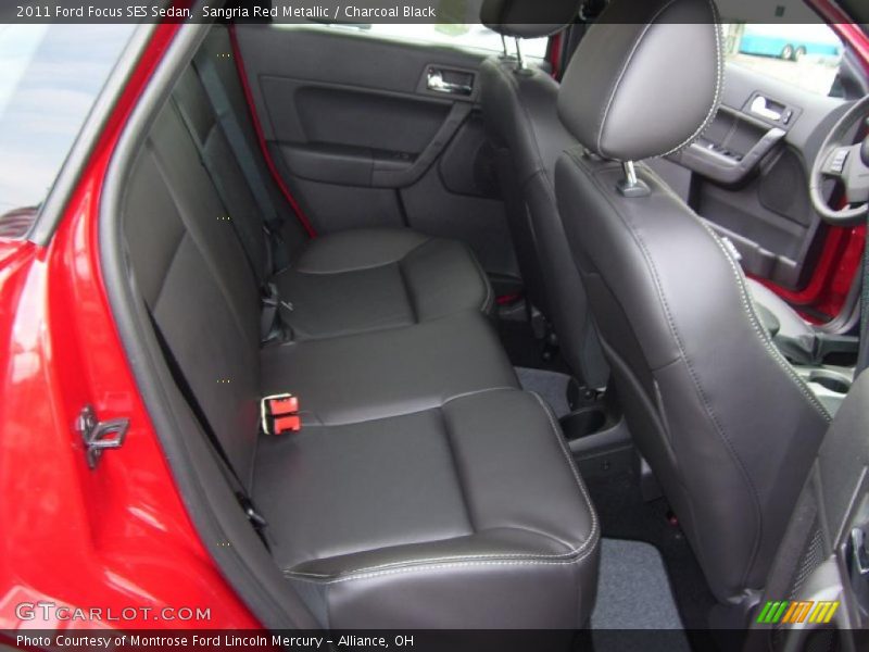 Sangria Red Metallic / Charcoal Black 2011 Ford Focus SES Sedan