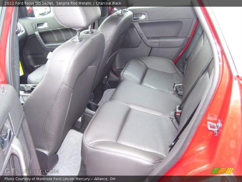 Sangria Red Metallic / Charcoal Black 2011 Ford Focus SES Sedan