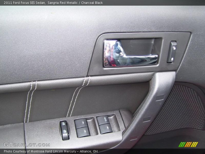 Sangria Red Metallic / Charcoal Black 2011 Ford Focus SES Sedan