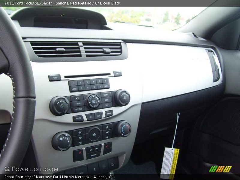 Sangria Red Metallic / Charcoal Black 2011 Ford Focus SES Sedan