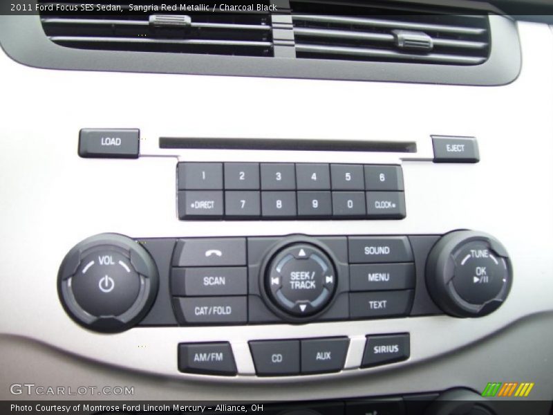 Sangria Red Metallic / Charcoal Black 2011 Ford Focus SES Sedan