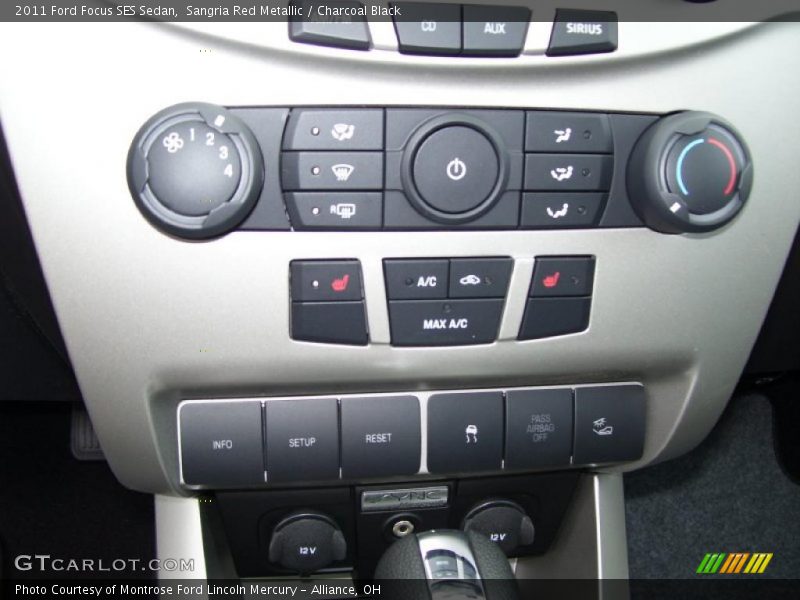 Sangria Red Metallic / Charcoal Black 2011 Ford Focus SES Sedan