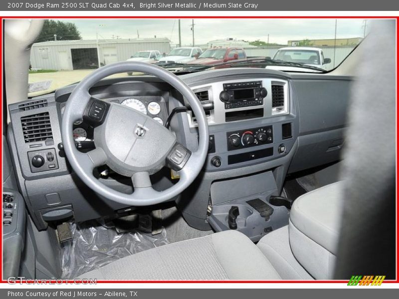 Bright Silver Metallic / Medium Slate Gray 2007 Dodge Ram 2500 SLT Quad Cab 4x4