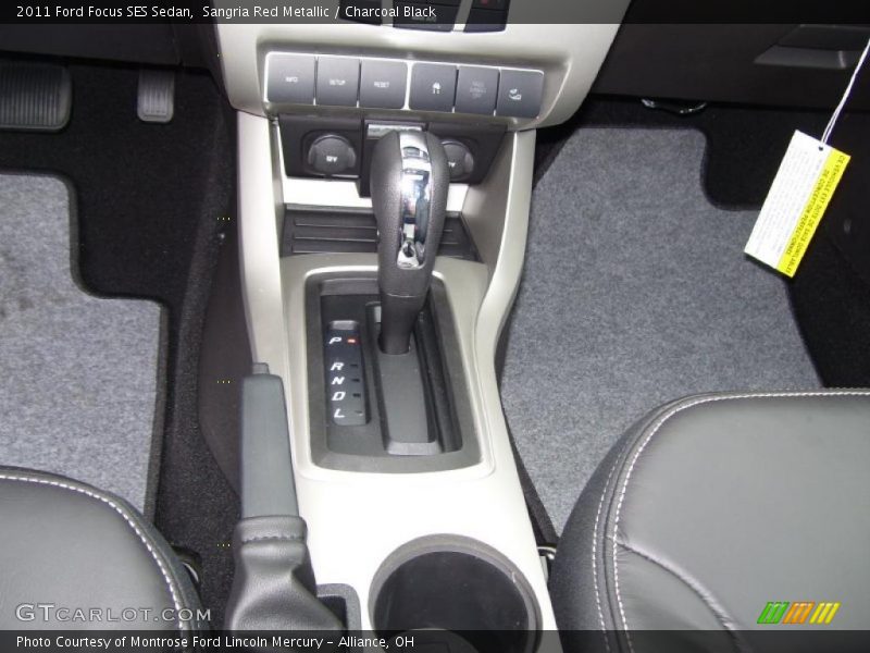 Sangria Red Metallic / Charcoal Black 2011 Ford Focus SES Sedan