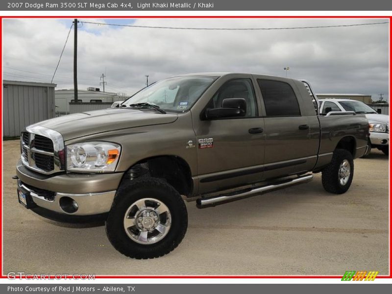 Light Khaki Metallic / Khaki 2007 Dodge Ram 3500 SLT Mega Cab 4x4