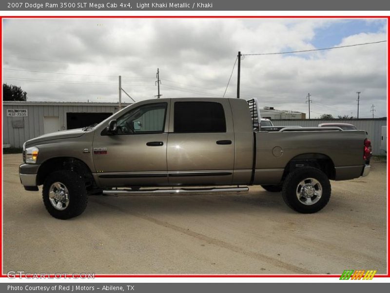 Light Khaki Metallic / Khaki 2007 Dodge Ram 3500 SLT Mega Cab 4x4